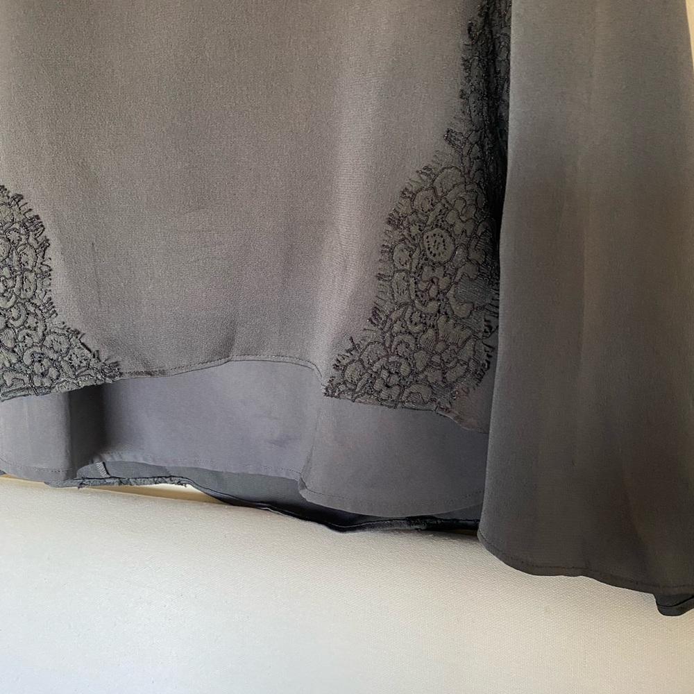 Banana Rebublic High and low skirt Grey color